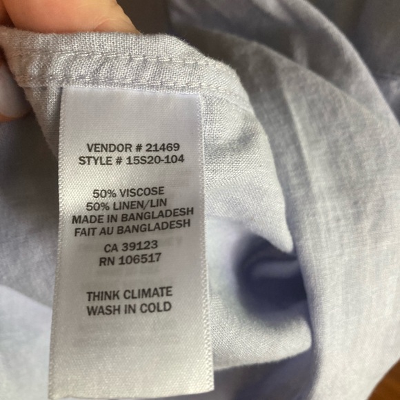 🛍️ 3/$15 🛍️ Northern Reflections sky blue button-up shirt (size M) - Picture 4 of 4